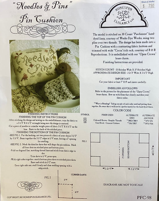 Needles & Pins: Pin Cushion by Homespun Elegance