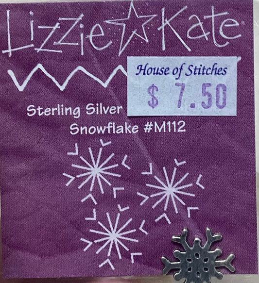 Sterling Silver Snowflake Embellishment by Lizzie Kate