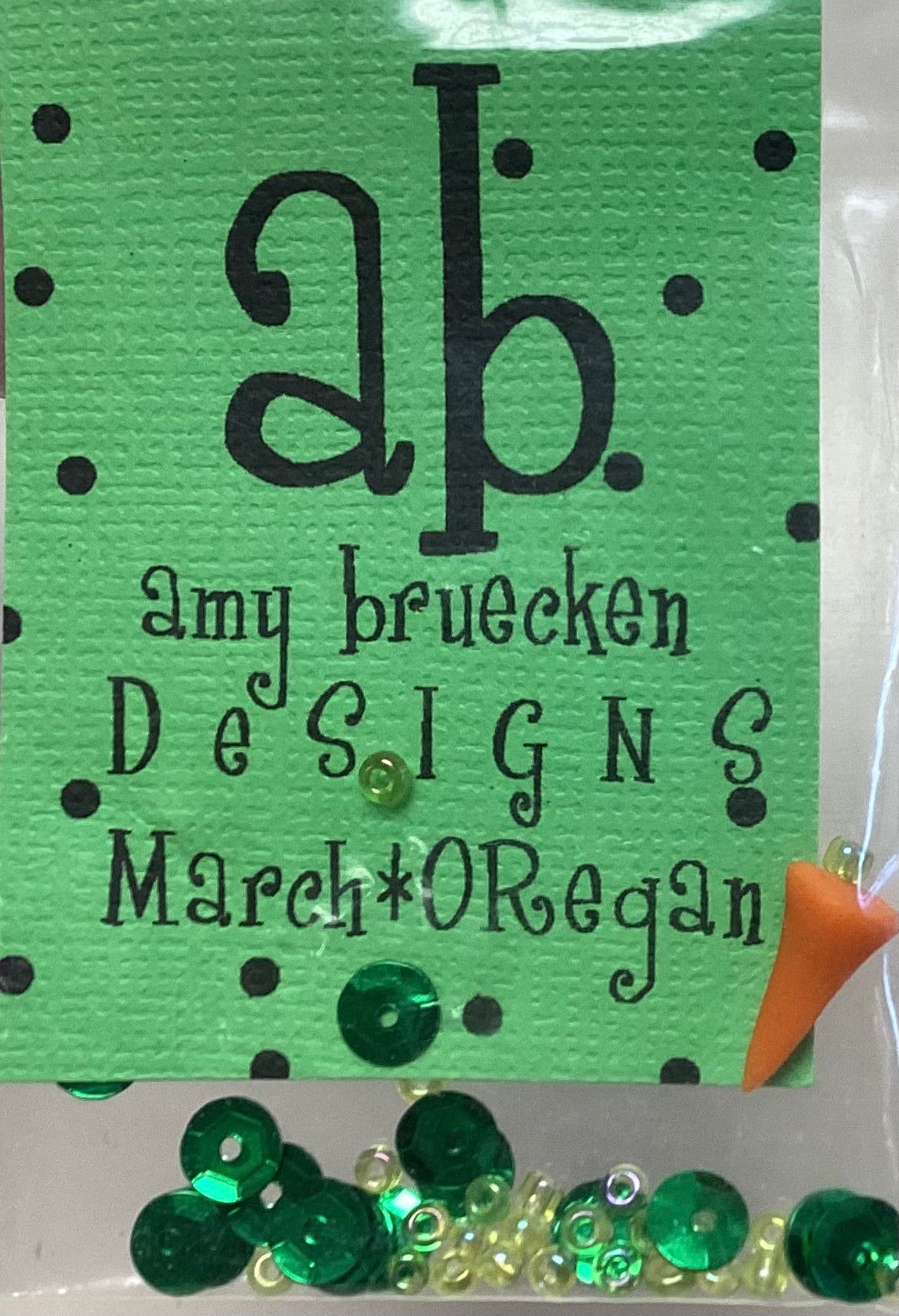 Danna Oregan: March Sampler Embellishment Pack by Amy Bruecken Designs