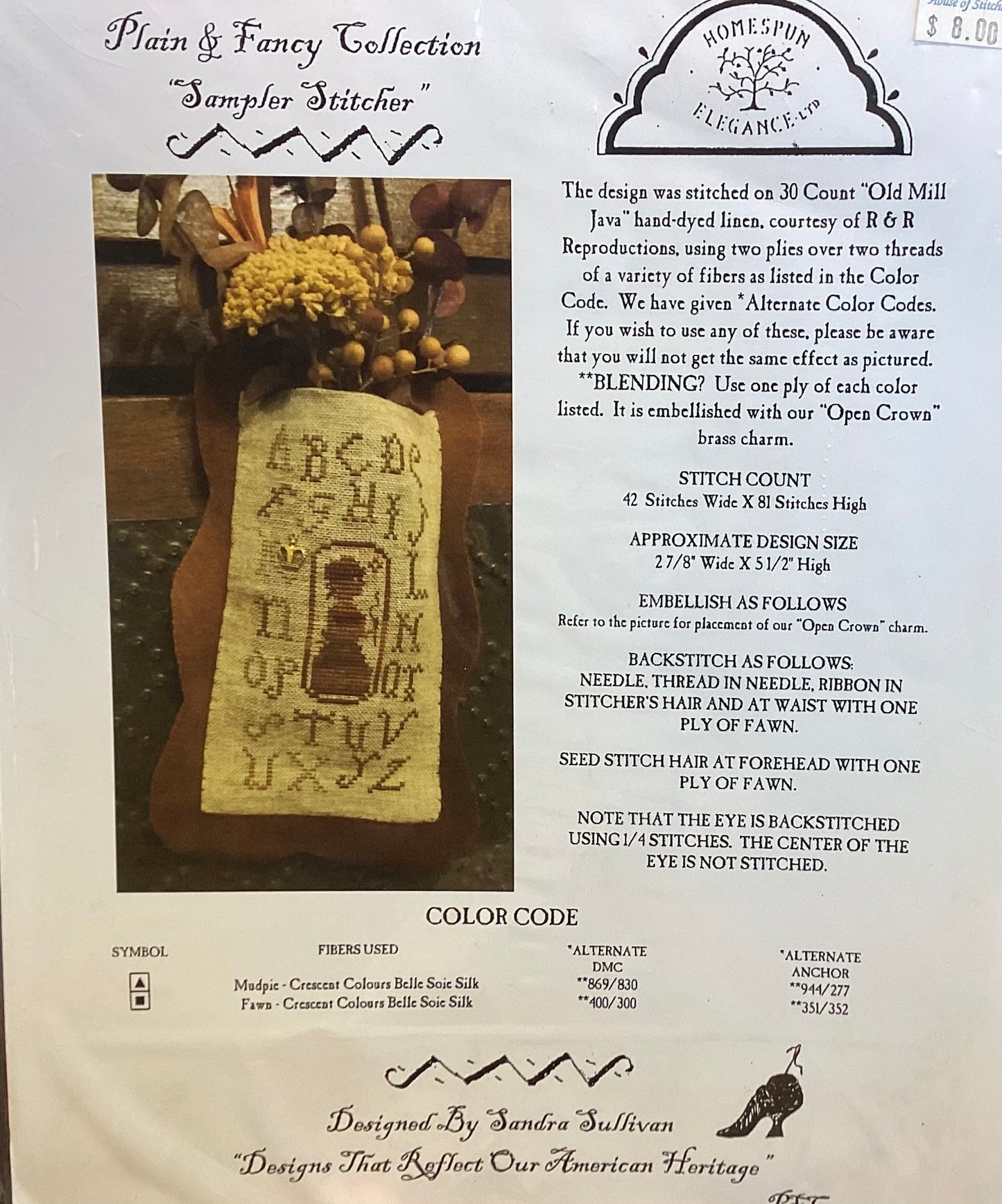 Plain & Fancy Collection: Sampler Stitcher by Homespun Elegance
