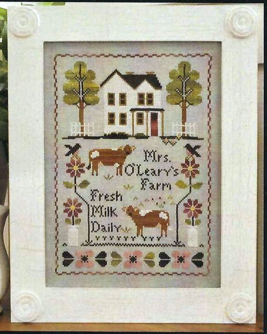 Mrs. O’Leary’s Dairy Farm by Little House Needleworks