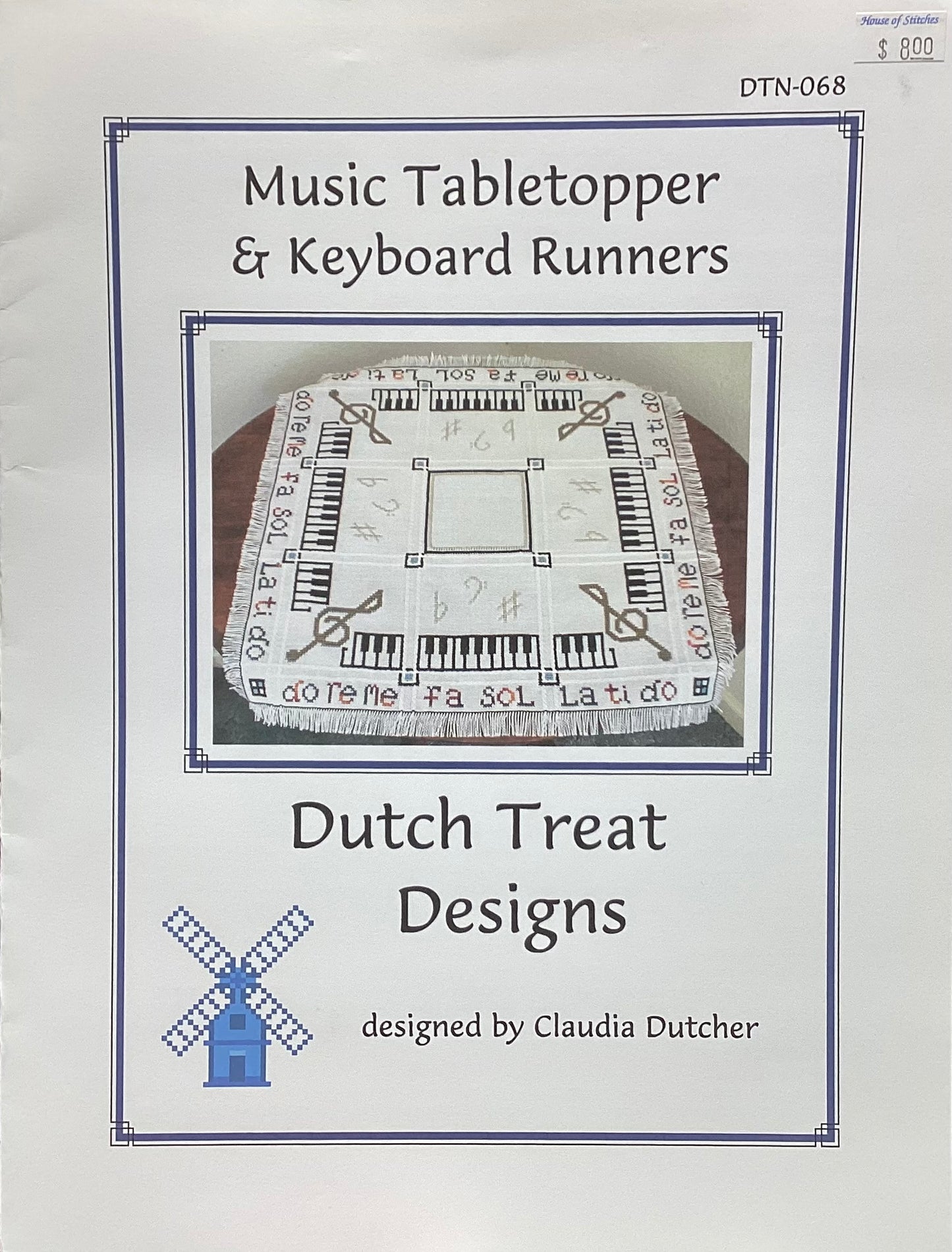 Music Tabletopper & Keyboard Runners by Dutch Treat Designs