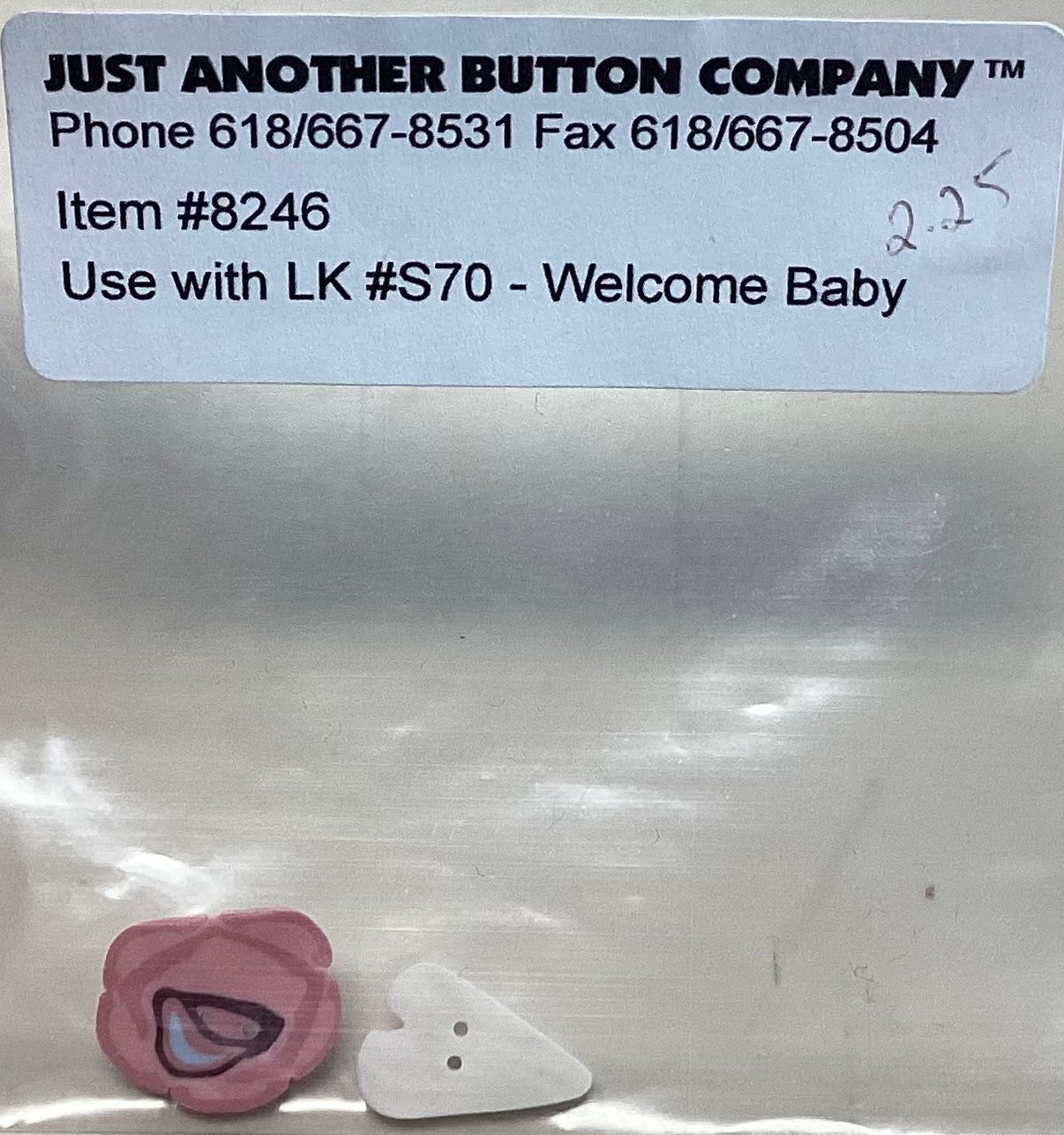 Lizzie Kate- Welcome Baby Embellishment Pack by Just Another Button Company