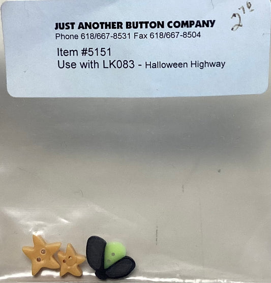 Lizzie Kate: Halloween Highway Embellishment Pack by Just Another Button Company