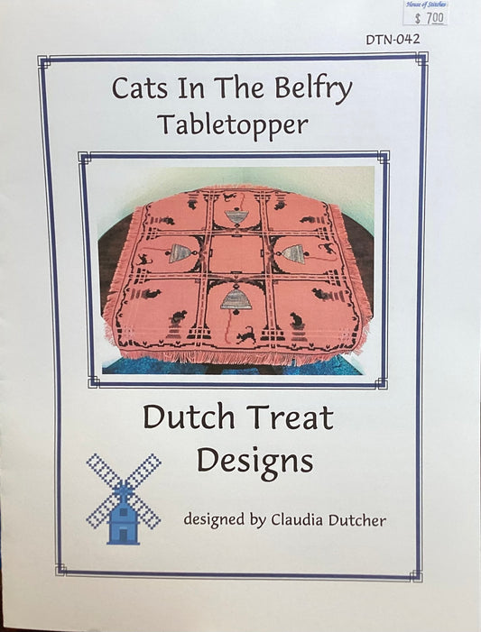 Cats In The Belfry Tabletopper by Dutch Treat Designs
