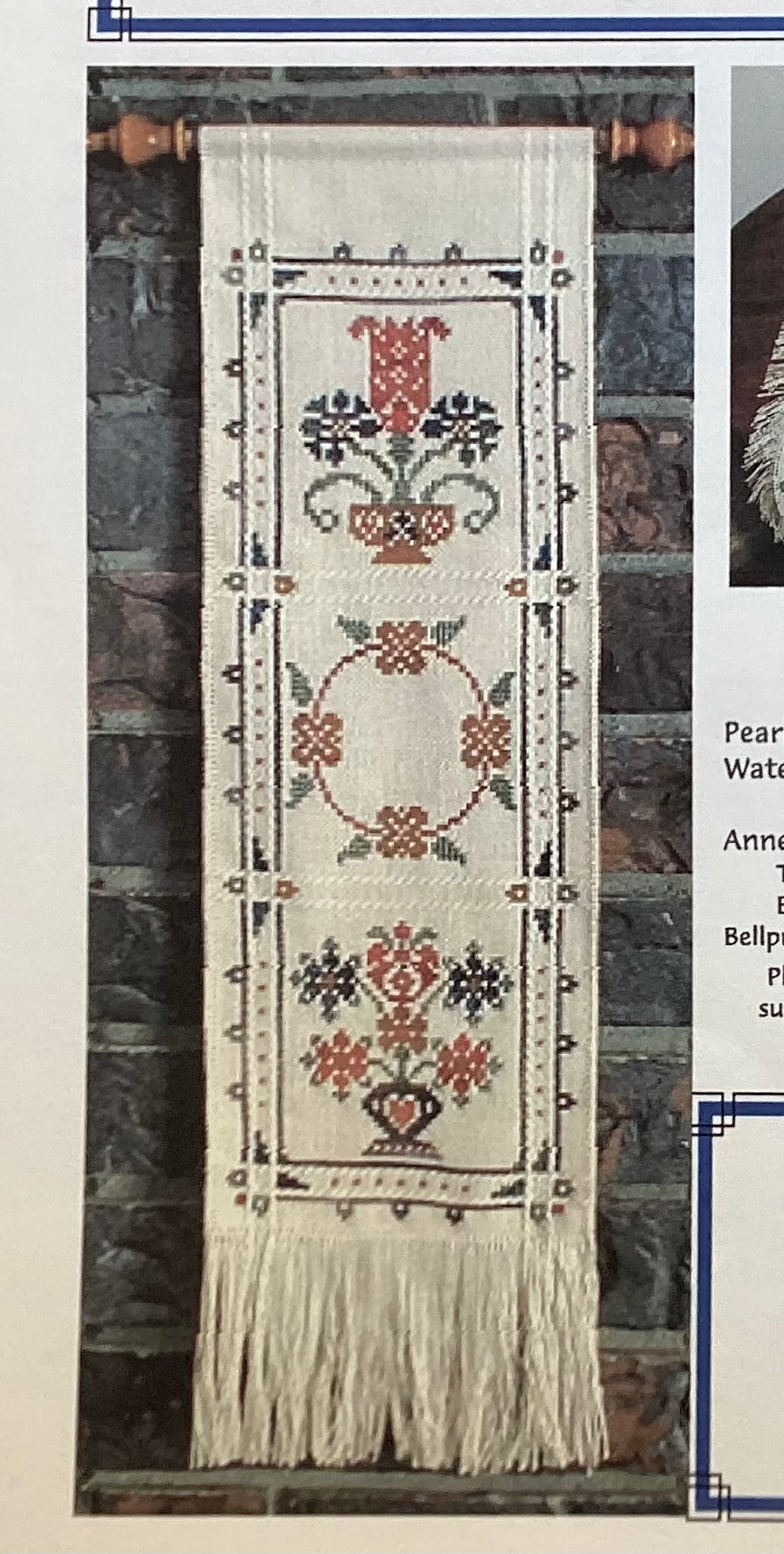 Dutch Garden Tabletopper & BellPull by Dutch Treat Designs