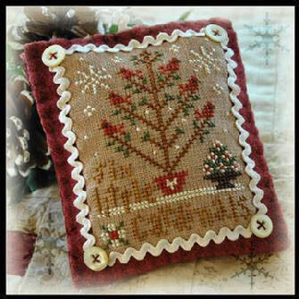 Six Little Cardinals: Ornament of the Month 2012 No. 6 by Little House Needleworks