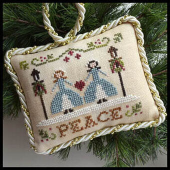 Peace: The Sampler Tree Ornament Series by Little House Needleworks