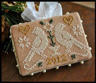 Quaker birds: Ornament of the Month 2012 No. 3 by Little House Needleworks