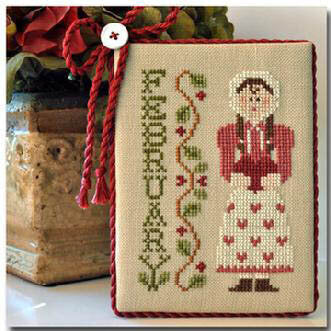 Calendar Girl Series: February by Little House Needleworks