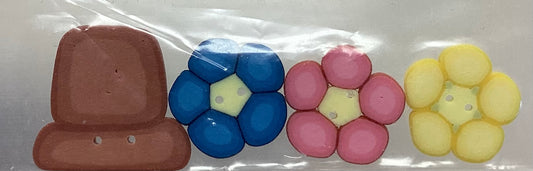 Becky Boos-Garden Club Embellishment Pack by Just Another Button Company