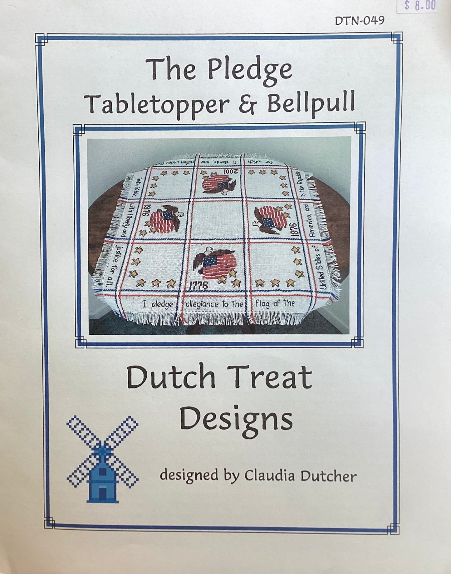 The Pledge: Tabletopper & BellPull by Dutch Treat Designs