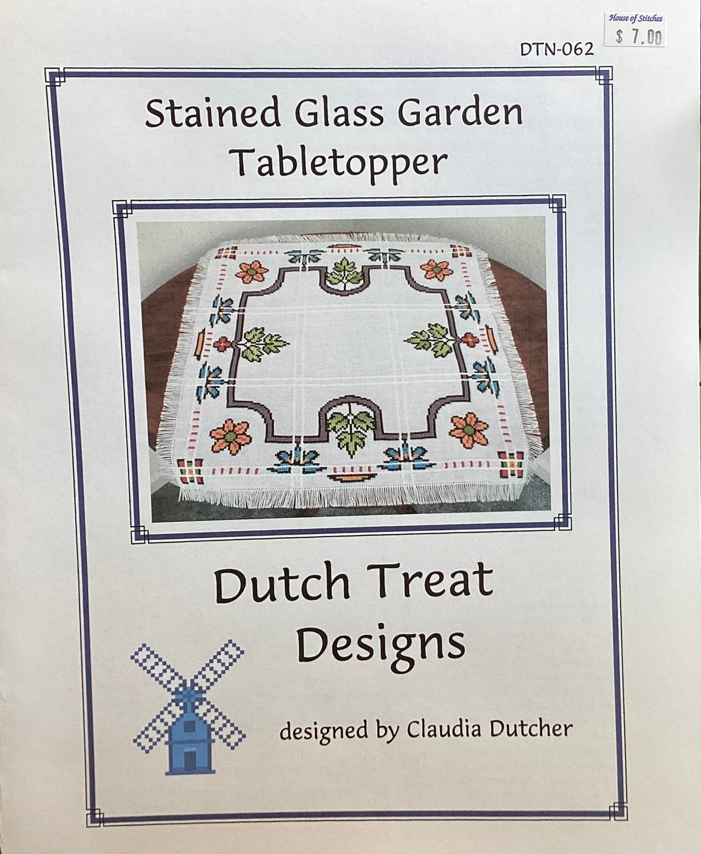 Stained Glass Garden Tabletopper by Dutch Treat Designs