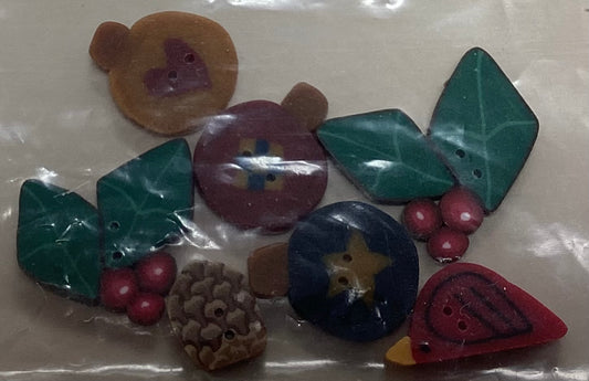 Bent Creek- Season’s Greetings Embellishment Pack by Just Another Button Company
