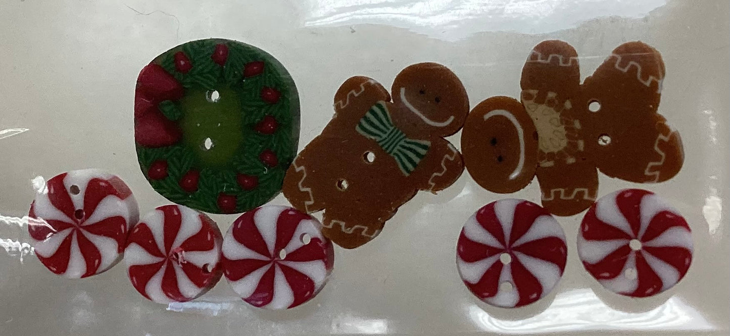 Blackberry Lane Designs- Peppermint Candy Embellishment Pack by Just Another Button