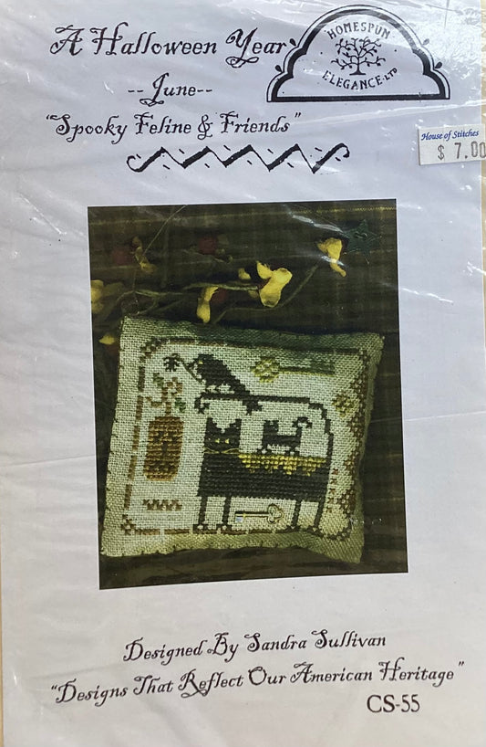 A Halloween Year: June “Spooky Feline & Friends” by Homespun Elegance