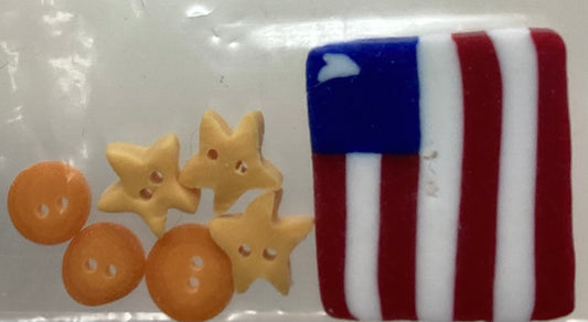 Designs by Gloria & Pat: Roly Poly July Embellishment Pack by Just Another Button Company