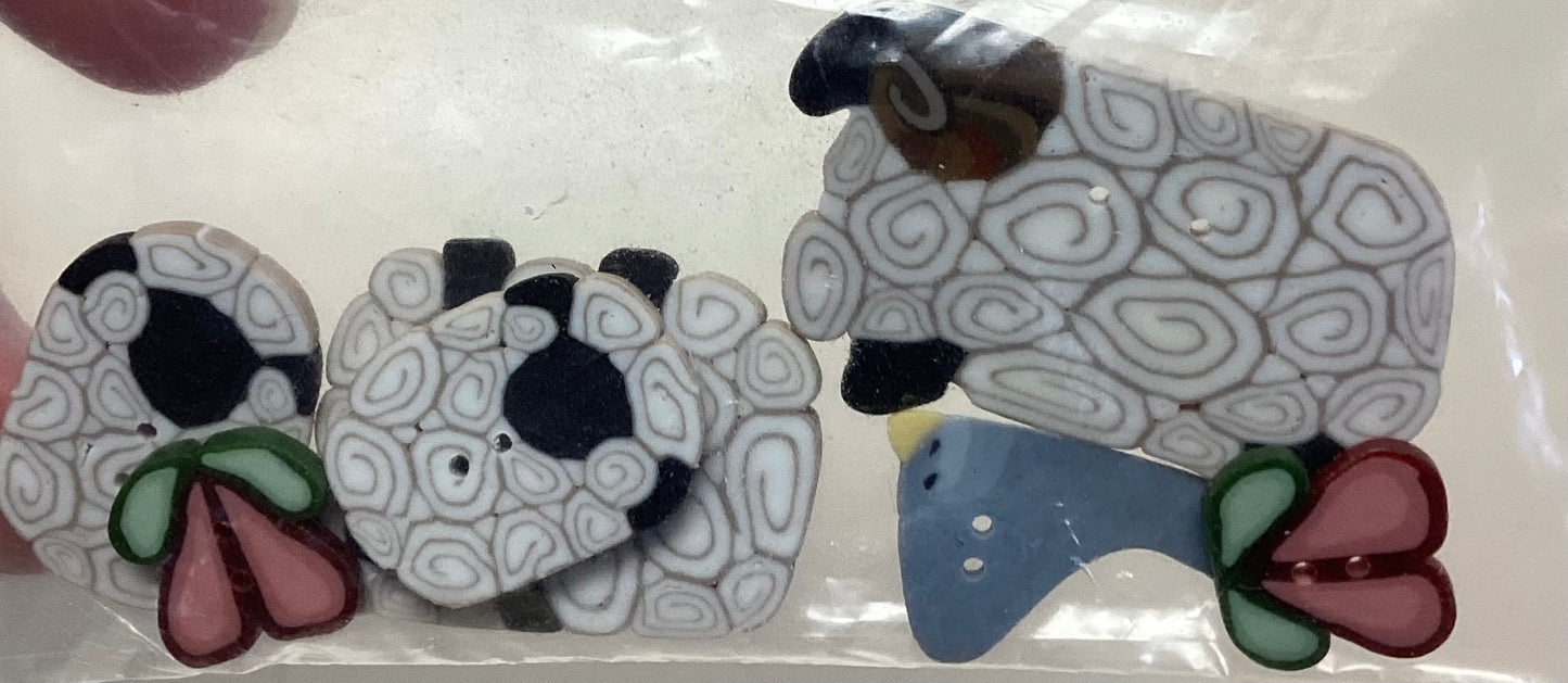 Fanci That: Bunny N’ Ewe Embellishment Pack by Just Another Button Company