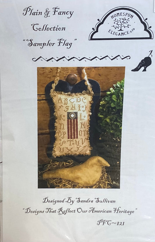 Plain & Fancy Collection: Sampler Flag by Homespun Elegance