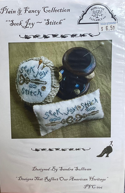 Plain & Fancy Collection: Seek Joy - Stitch by Homespun Elegance