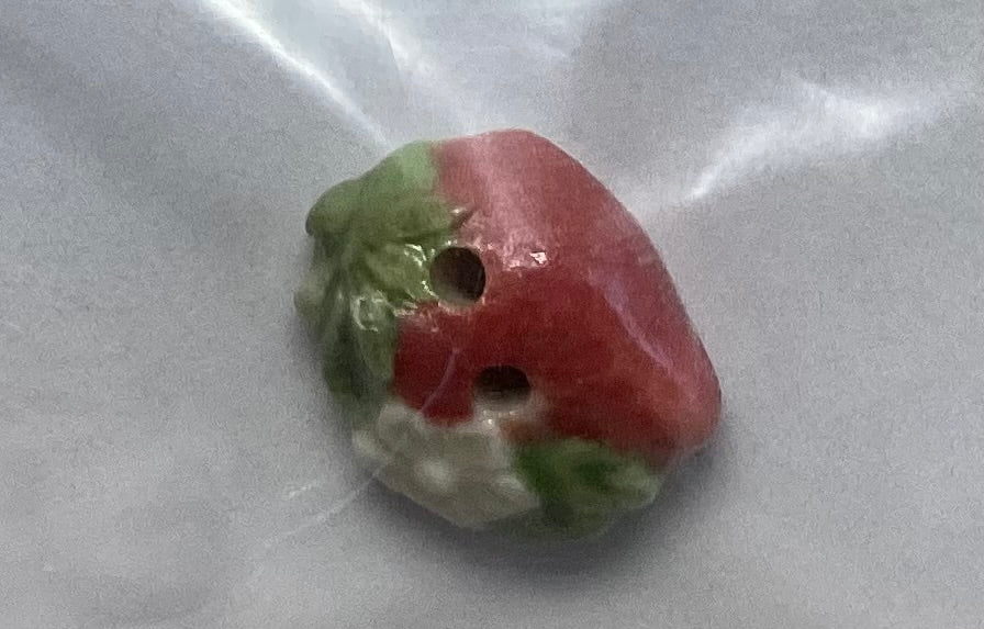 Mini Strawberry Button by Hillside Samplings