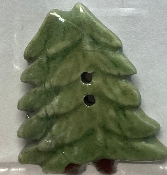 Pine Tree Button by Hillside Samplings