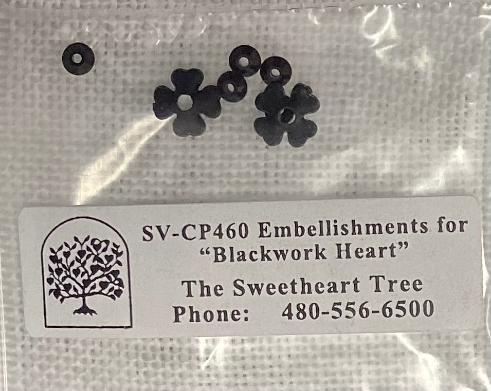 Blackwork Heart: Teenie Tweenie #204 by The Sweetheart Tree