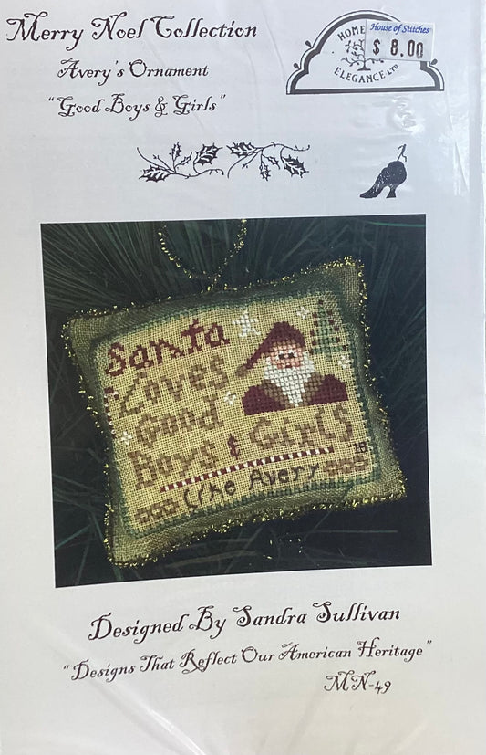 Merry Noel Collection: Avery’s Ornament Good Boys & Girls by Homespun Elegance