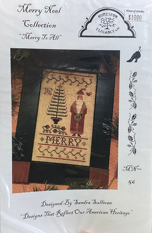 Merry Noel Collection: Merry To All by Homespun Elegance