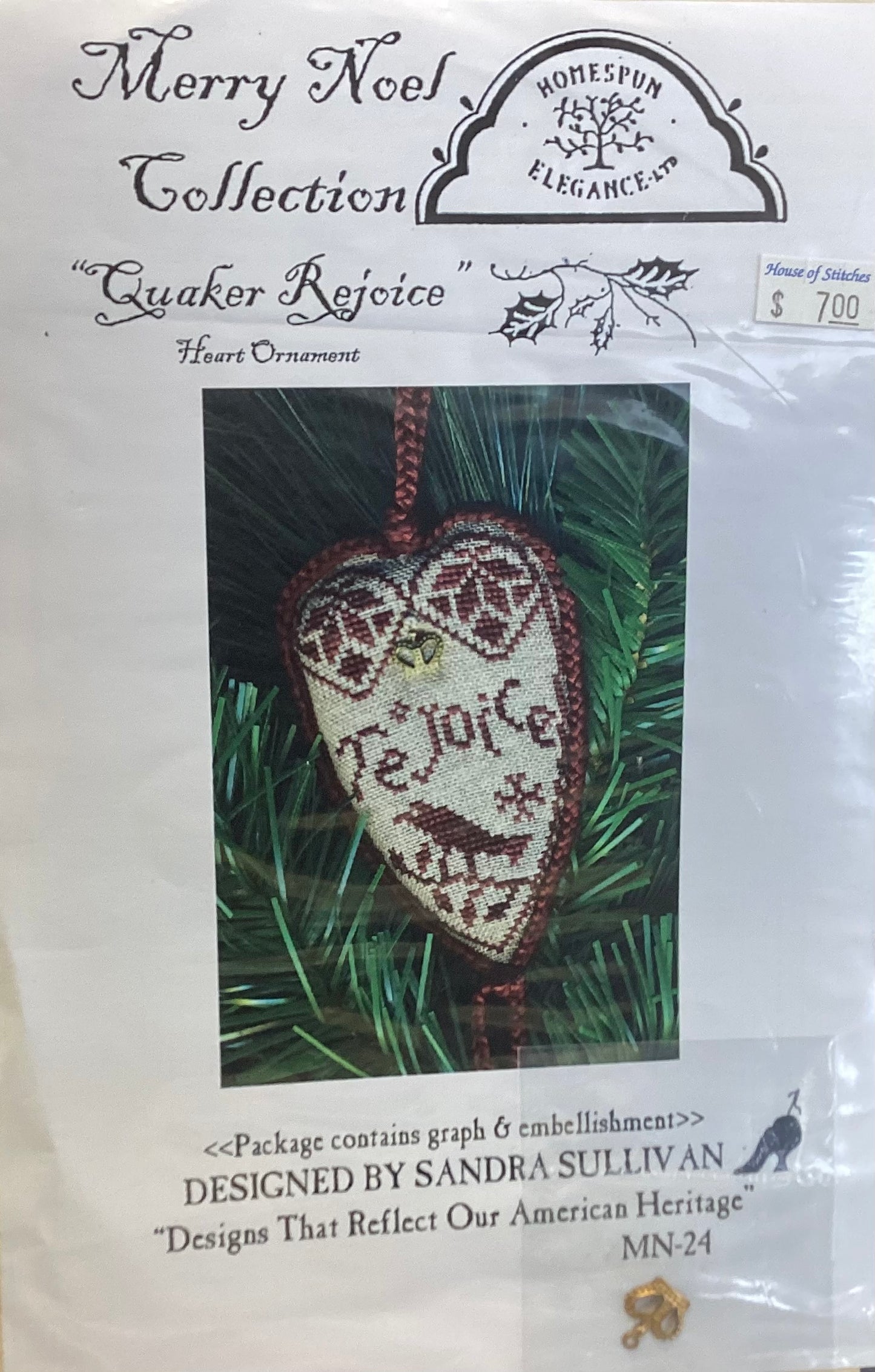Merry Noel Collection: Quaker Rejoice by Homespun Elegance