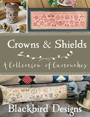 Crowns & Shields: A Collection of Cartouches by Blackbird Designs