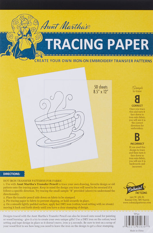 Tracing Paper by Aunt Martha’s