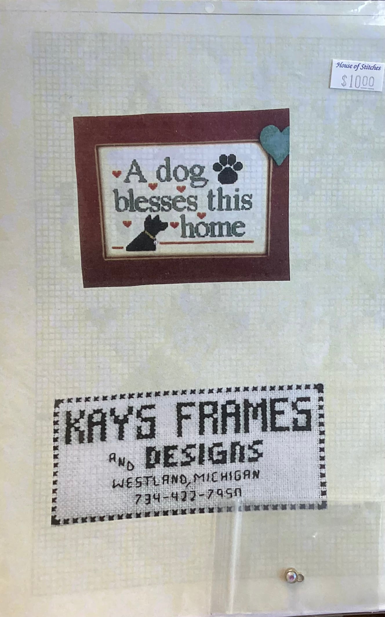 A Dog Blesses This Home by Kay’s Frames and Designs