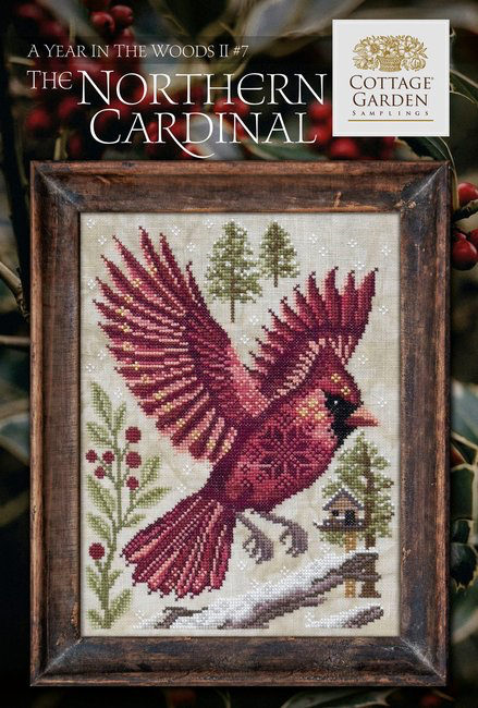 A Year in the Woods II #7 The Northern Cardinal by Cottage Garden Samplings