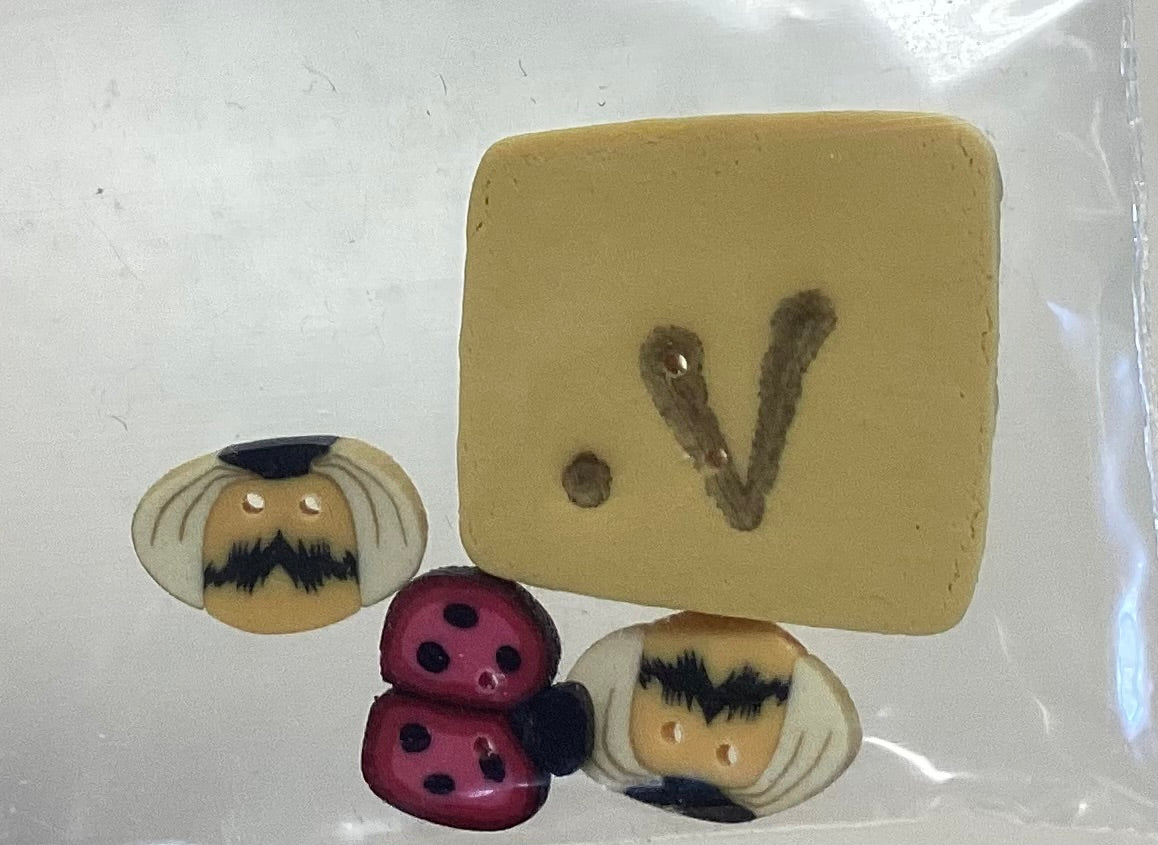 SamSarah Design Studio: V is for Violet Embellishment Pack by Just Another Button Company