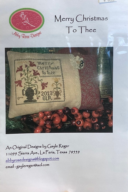 Merry Christmas To Thee by Abby Rose Designs