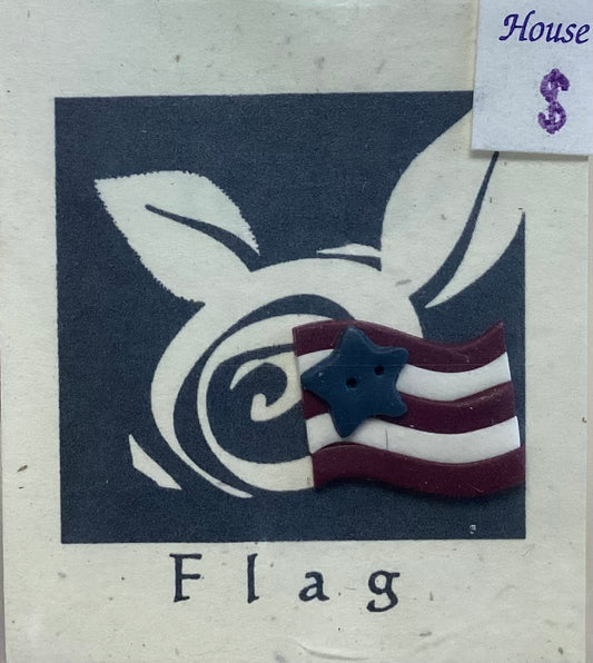 Flag Button by Shepherd’s Bush Printworks