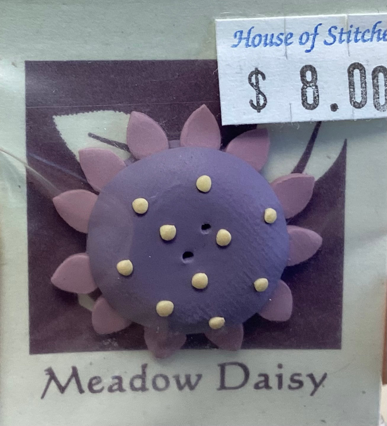 Meadow Daisy Button by Shepherd’s Bush Printworks