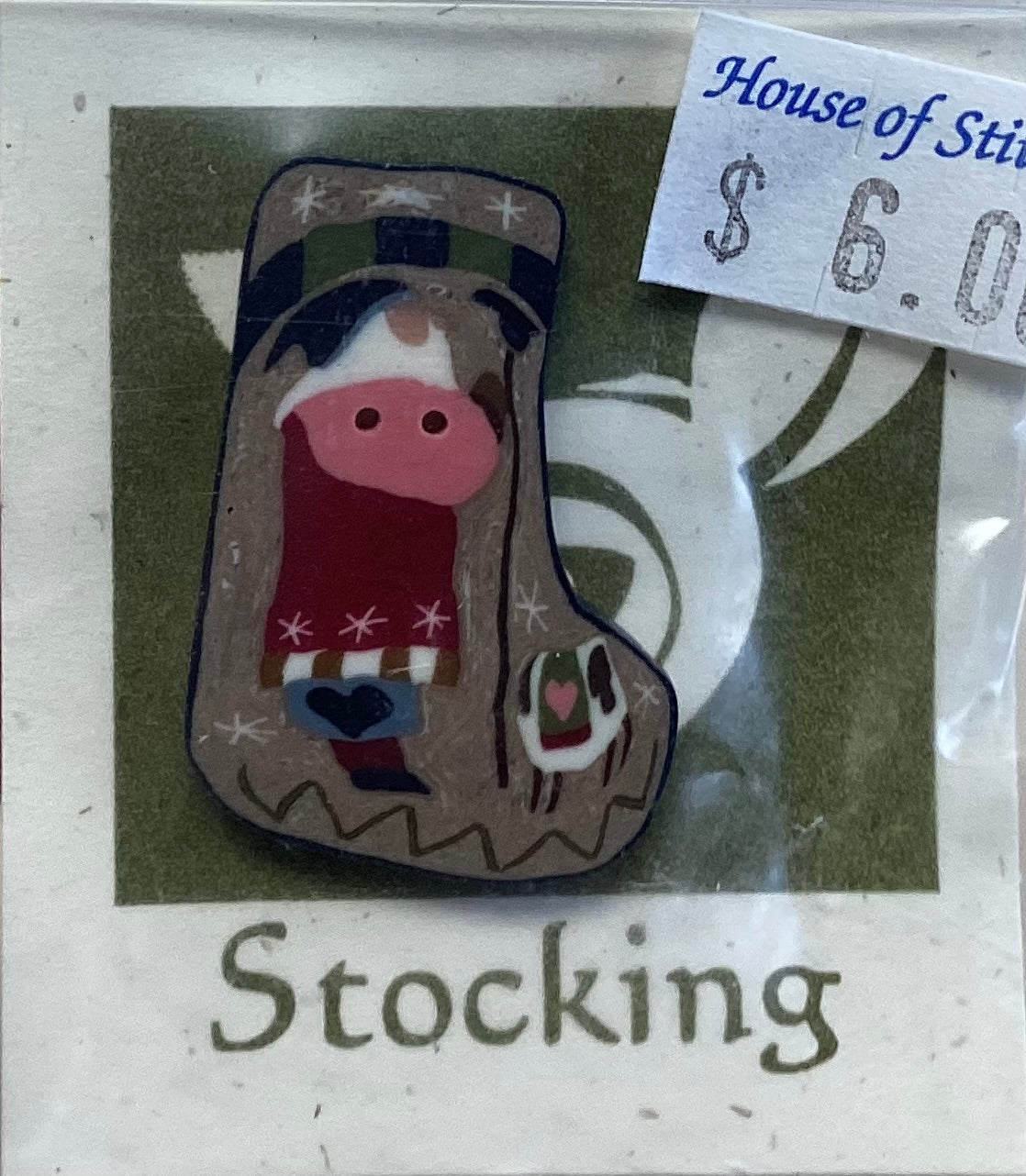 Stocking Button by Shepherd’s Bush Printworks