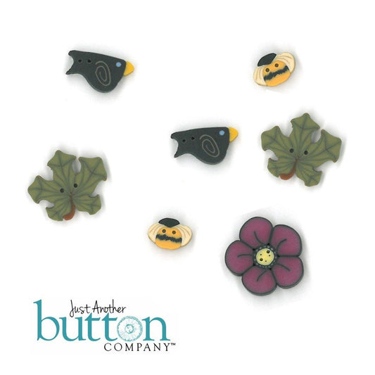 Shepherd’s Bush Printworks: Pumpkin Harvest Embellishment Pack by Just Another Button Company