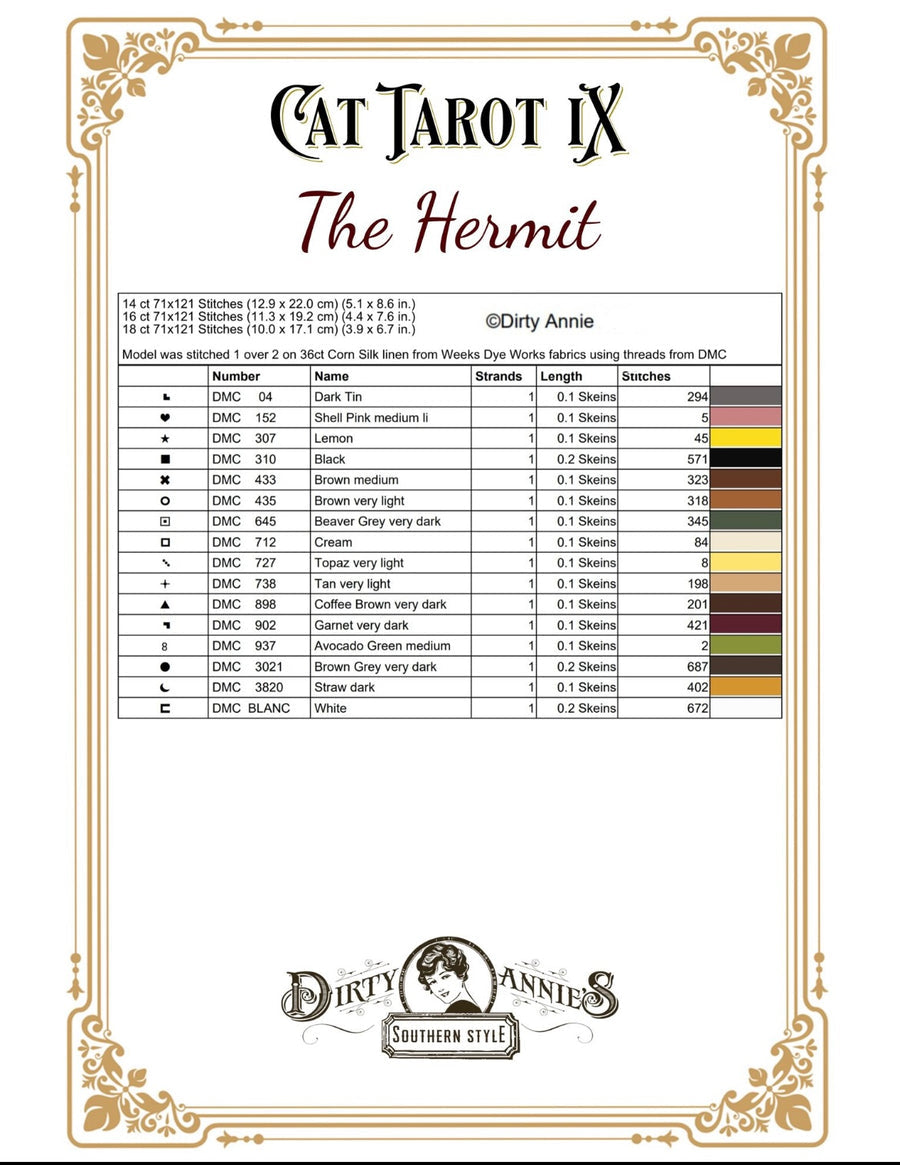 Cat Tarrot IX: The Hermit by Dirty Annie