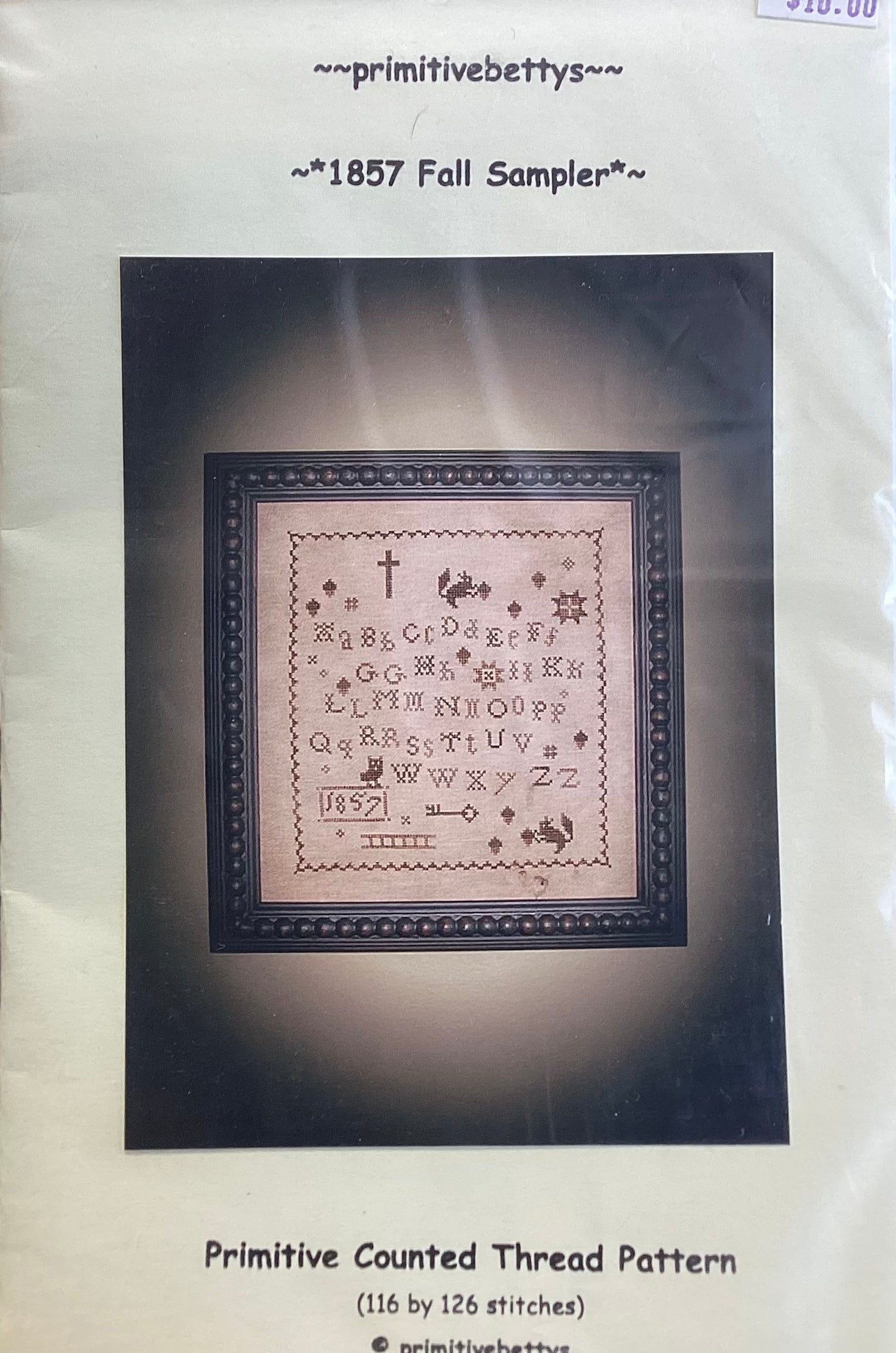 1857 Fall Sampler by Primitive Betty’s