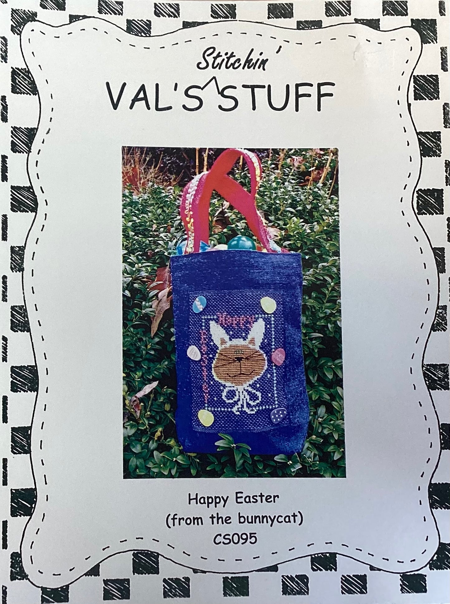 Happy Easter (from the bunnycat) by Val’s Stitchin’ Stuff