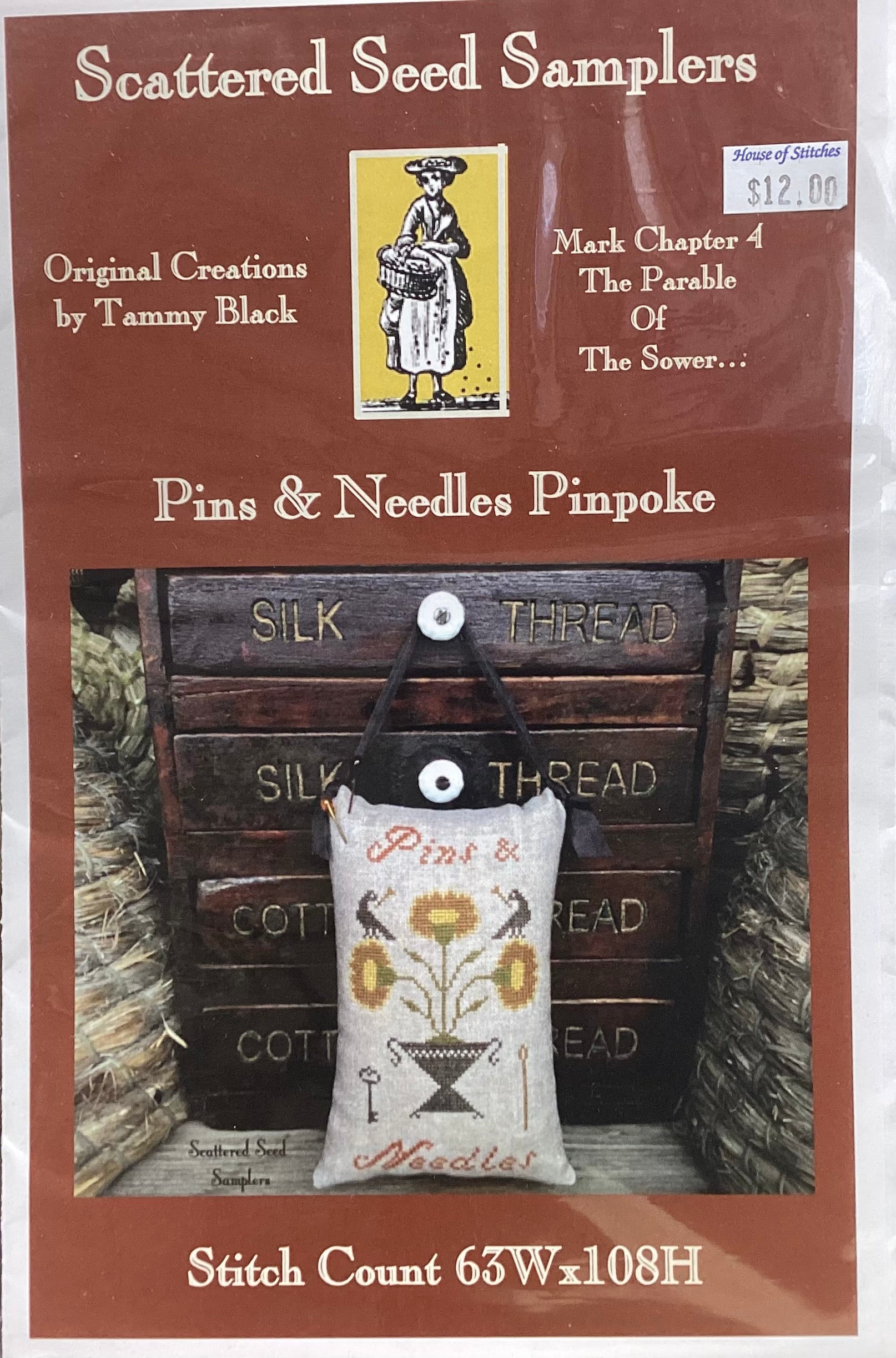 Pins & Needles Pinpoke by Scattered Seed Samplers – HouseOfStitches