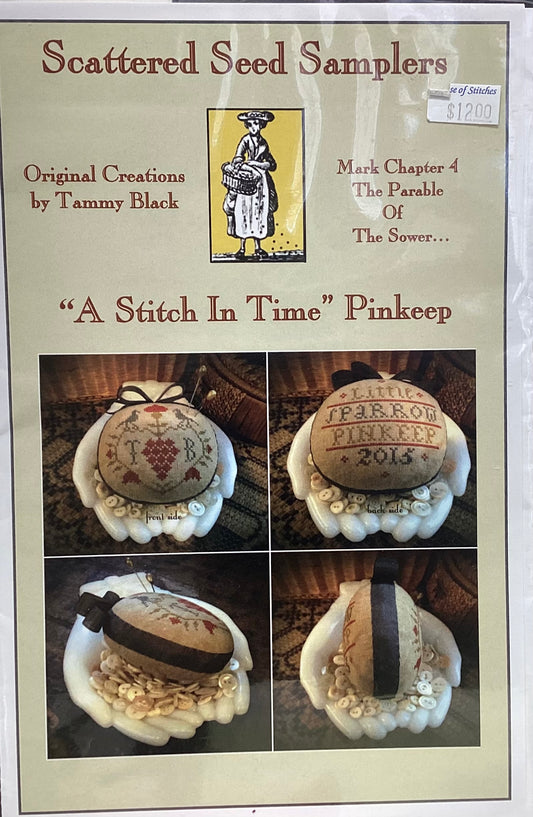 A Stitch in Time Pinkeep by Scattered Seed Samplers