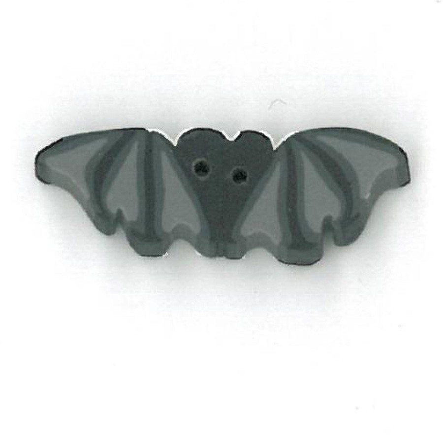 Tiny Flying Black Bat Button by Just Another Button Company