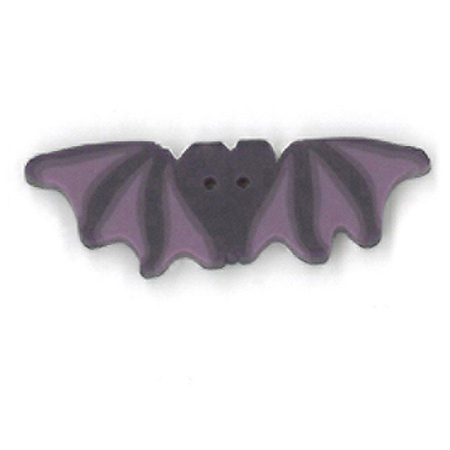 Large Purple Bat Button by Just Another Button Company