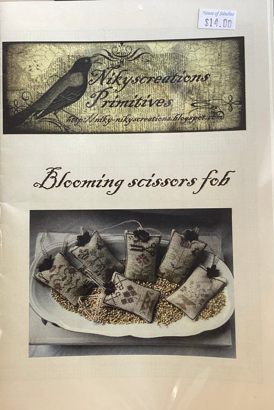 Blooming Scissor Fob by Nikyscreations