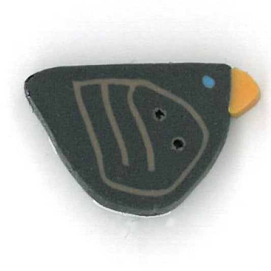 Small Black Bird Button by Just Another Button Company