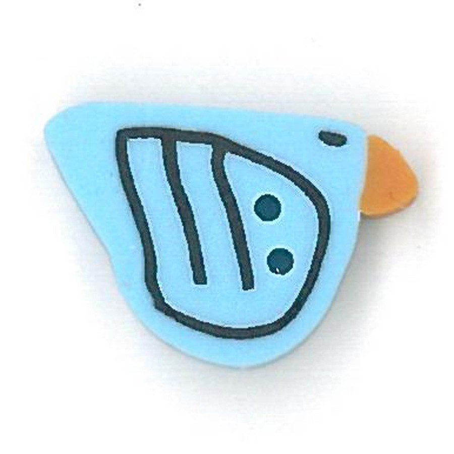 Small Blue Bird Button by Just Another Button Company